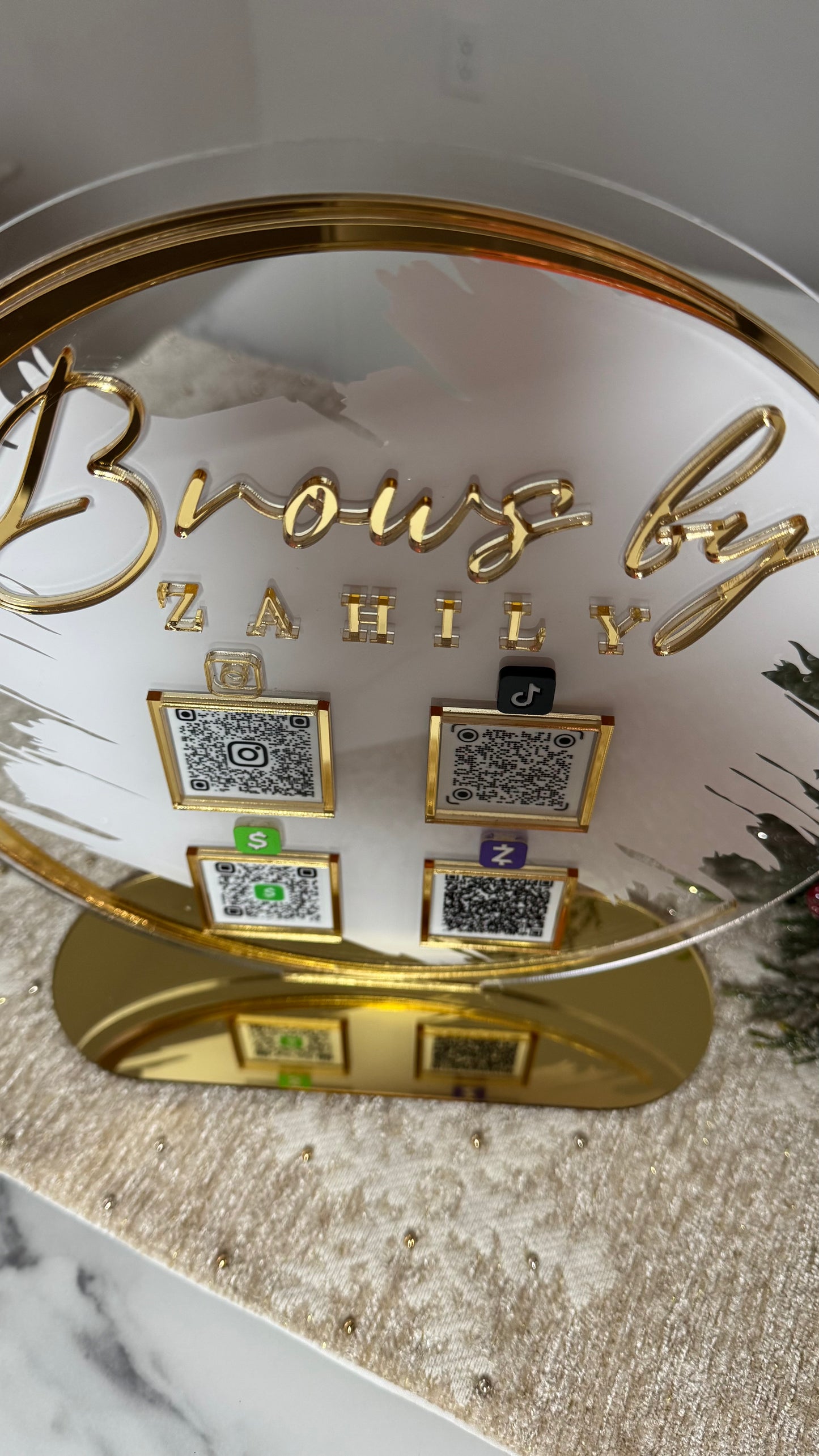 Round Acrylic Sign 10x10