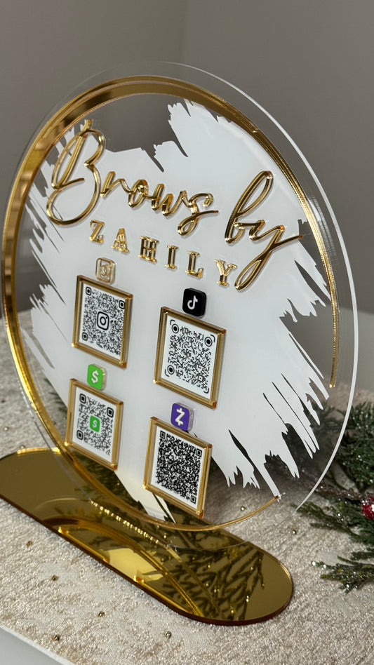 Round Acrylic Sign 10x10