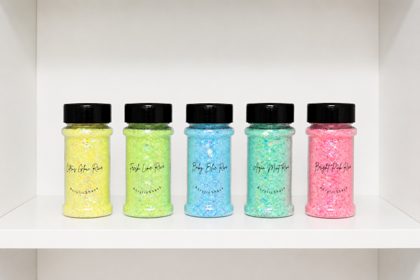 Pastel Sparkle Collection
Set of 5 Shimmer Colors