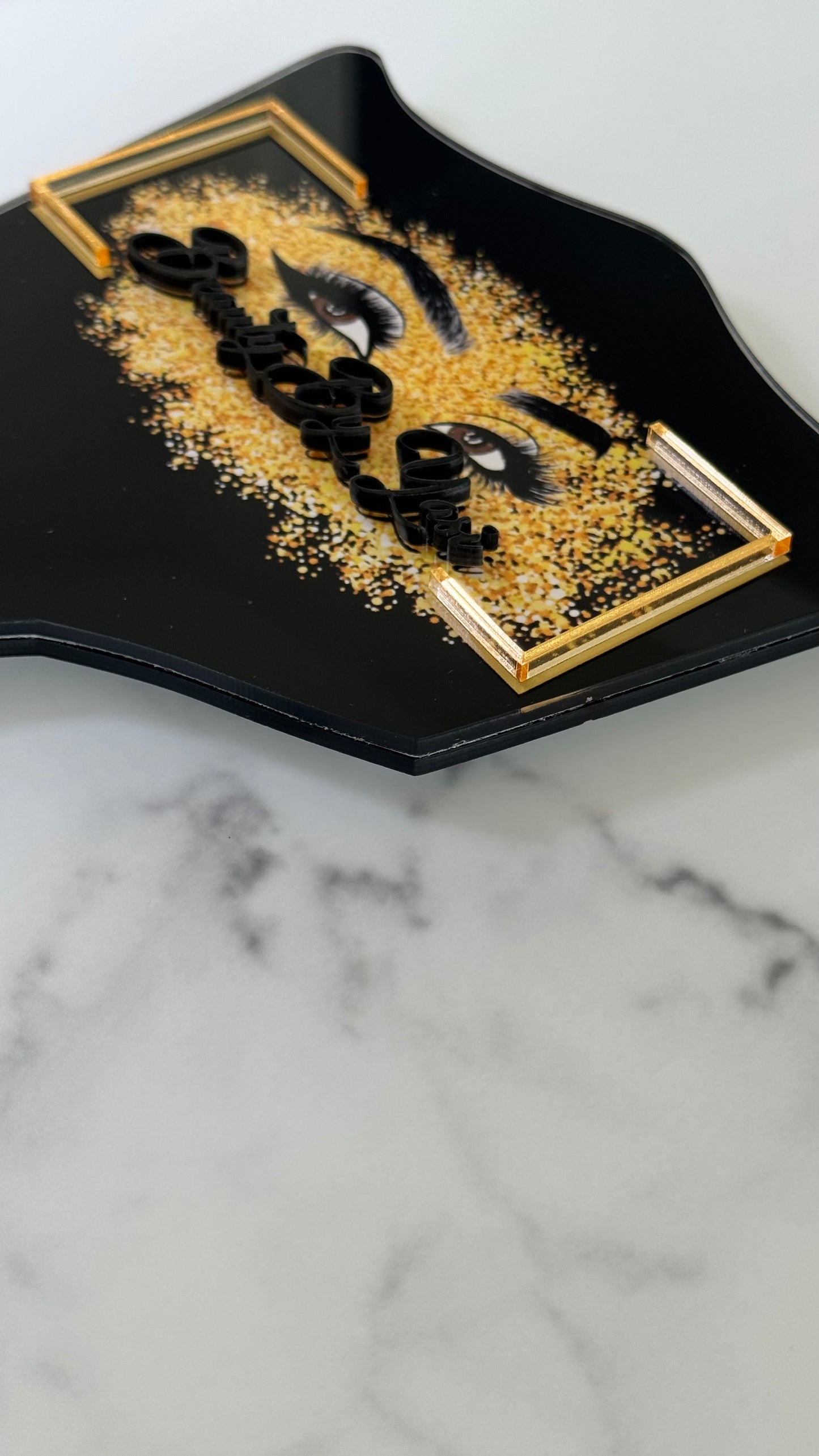 Double Black Cosmetic Mirror