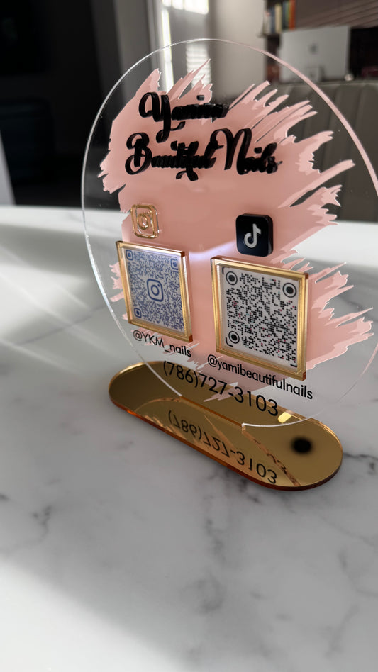 Nail Business Acrylic Sign