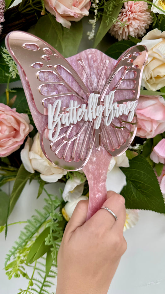 Acrylic Butterfly Mirror Lash Prop