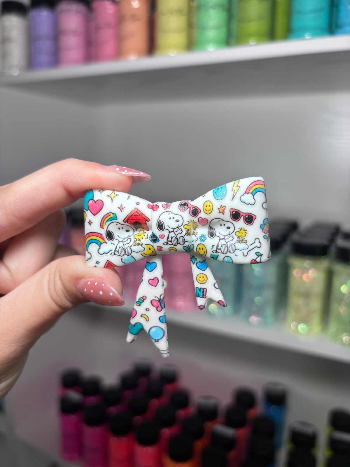 Snoopy Silicone Bow