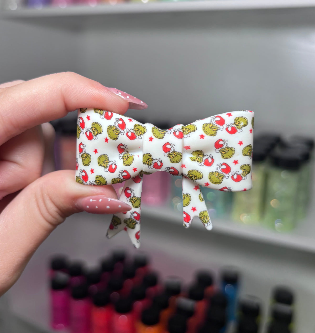 Grinch Silicone Bow