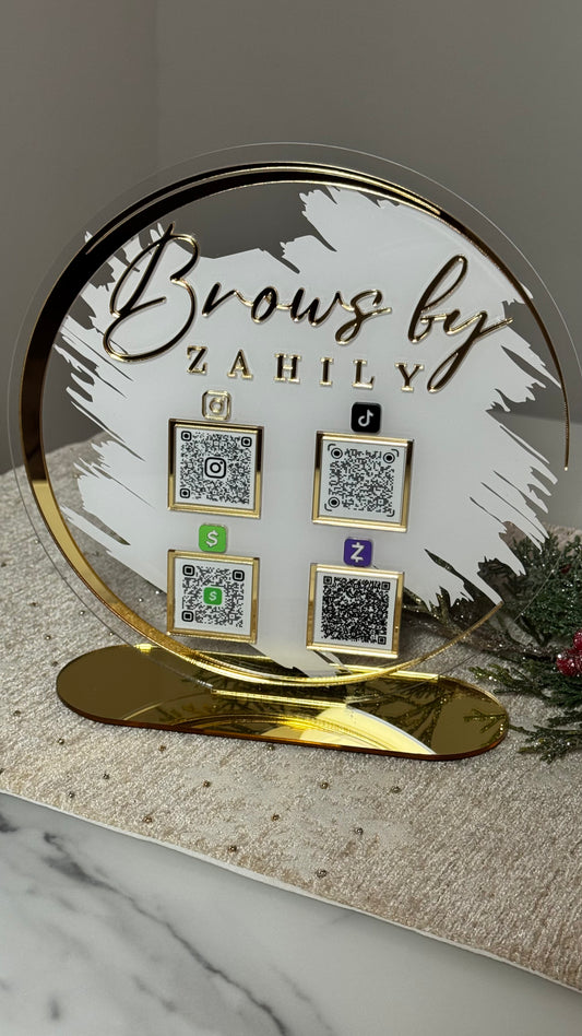 Round Acrylic Sign 10x10