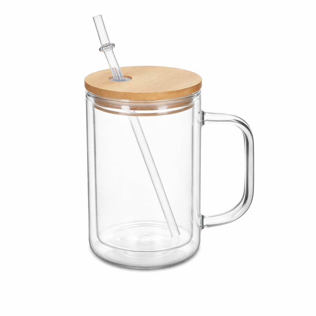 15oz Glass Snow Globe Tumbler