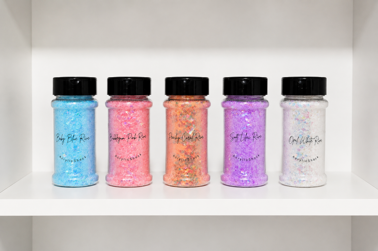 Pastel Sparkle Collection
Set of 5 Shimmer Colors