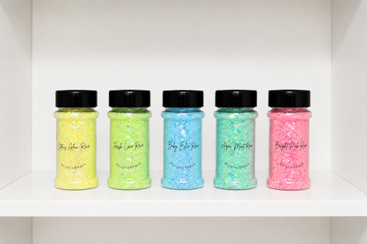 Pastel Sparkle Collection 
Set of 5 Shimmer Colors