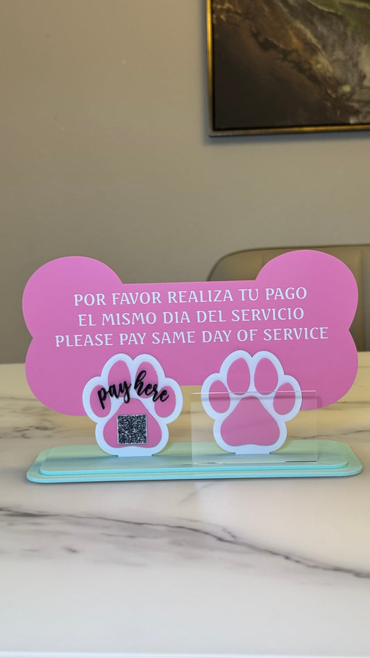 Custom Grooming Sign