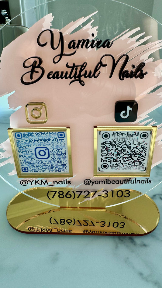 Nail Business Acrylic Sign