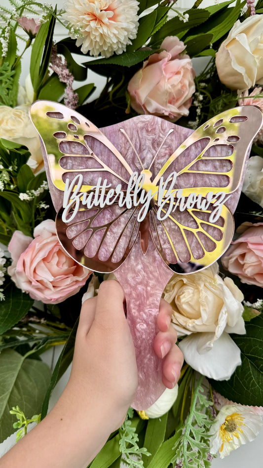 Acrylic Butterfly Mirror Lash Prop
