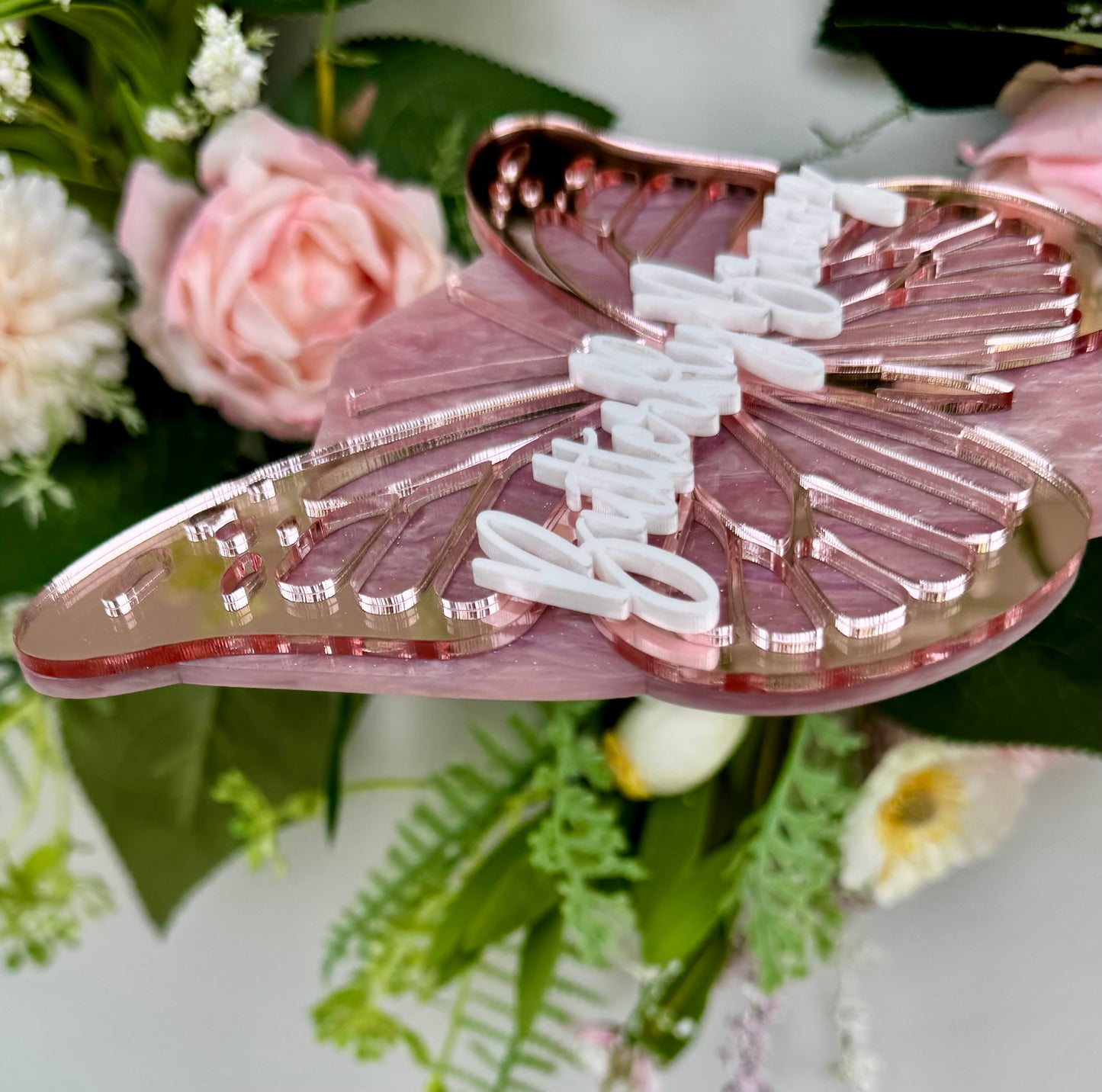 Acrylic Butterfly Mirror Lash Prop